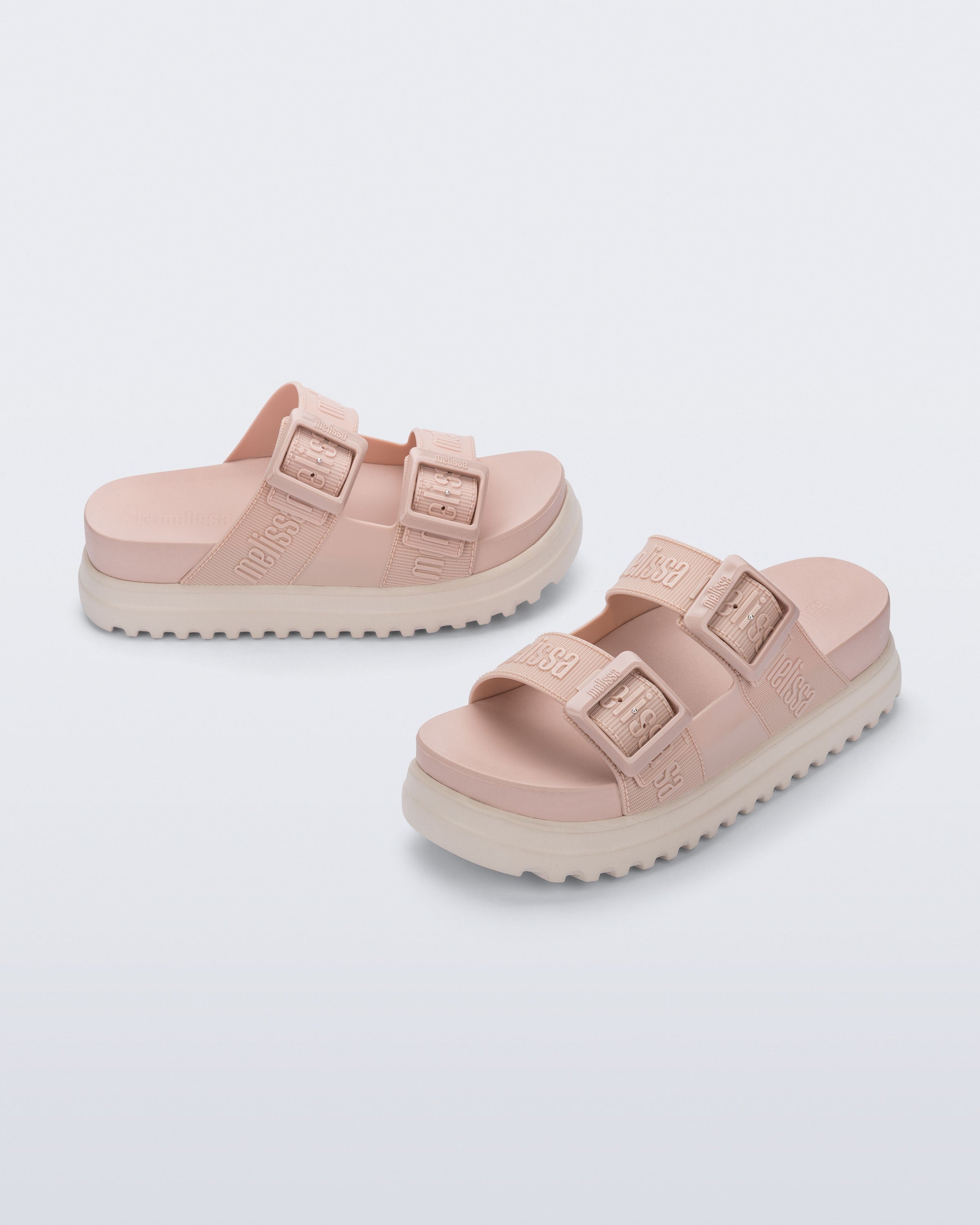 Melissa-Cozy M Lover Platform Kalın Tabanlı Tokalı Terlik-Sandalet & Terlik-3-Milagron.com