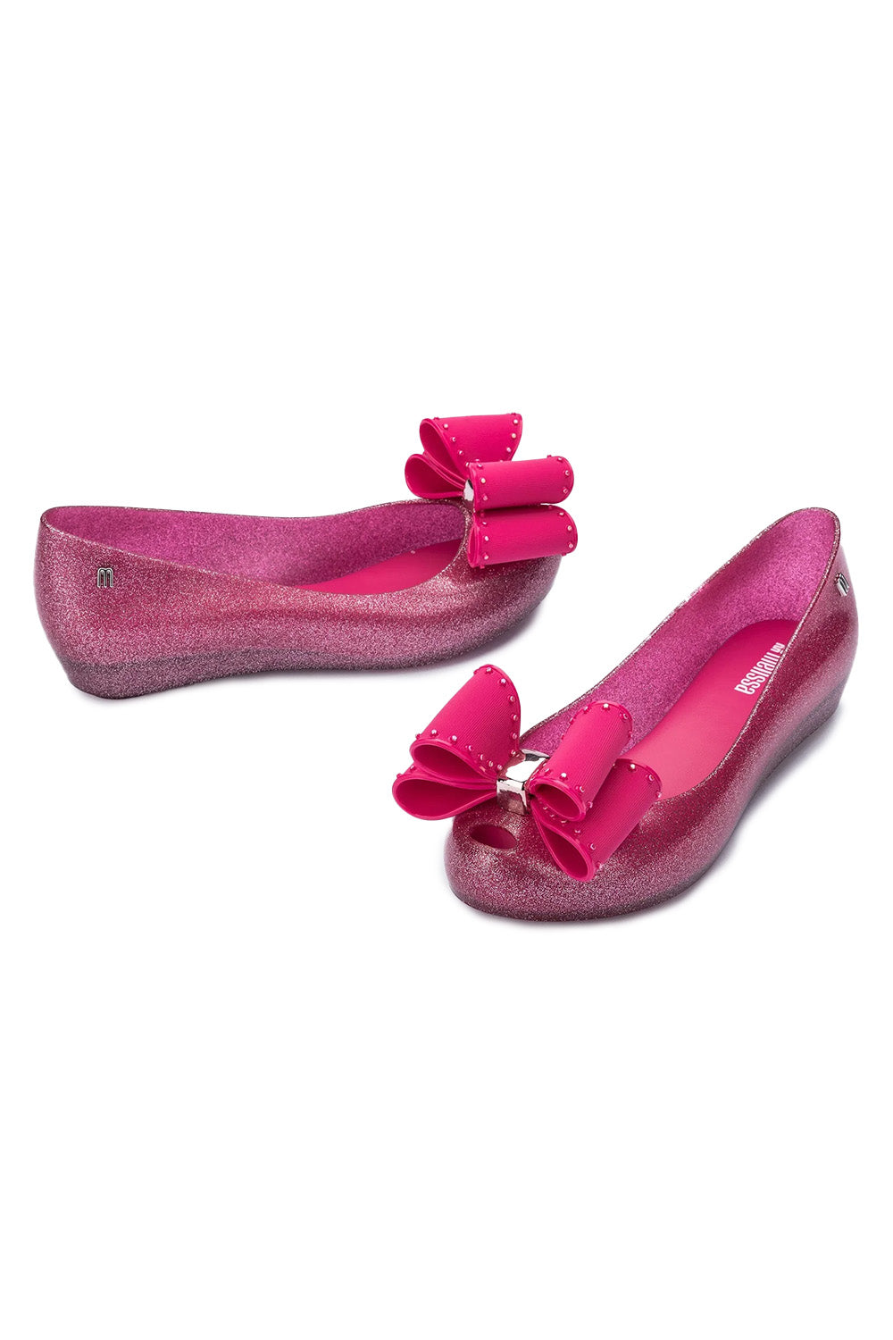 Melissa-Ultragirl Classic Bow Babet — Simli Pembe-Babet-2-Milagron.com