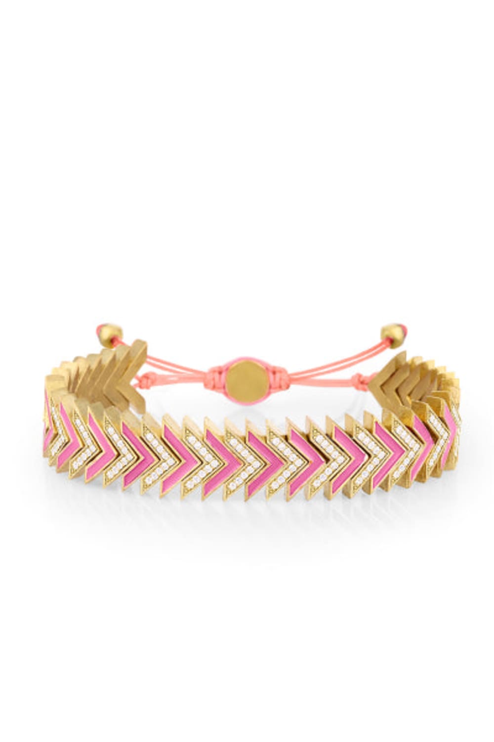 Melon-Arrow Taşlı Pembe Mine Bileklik-Bileklik-1-Milagron.com