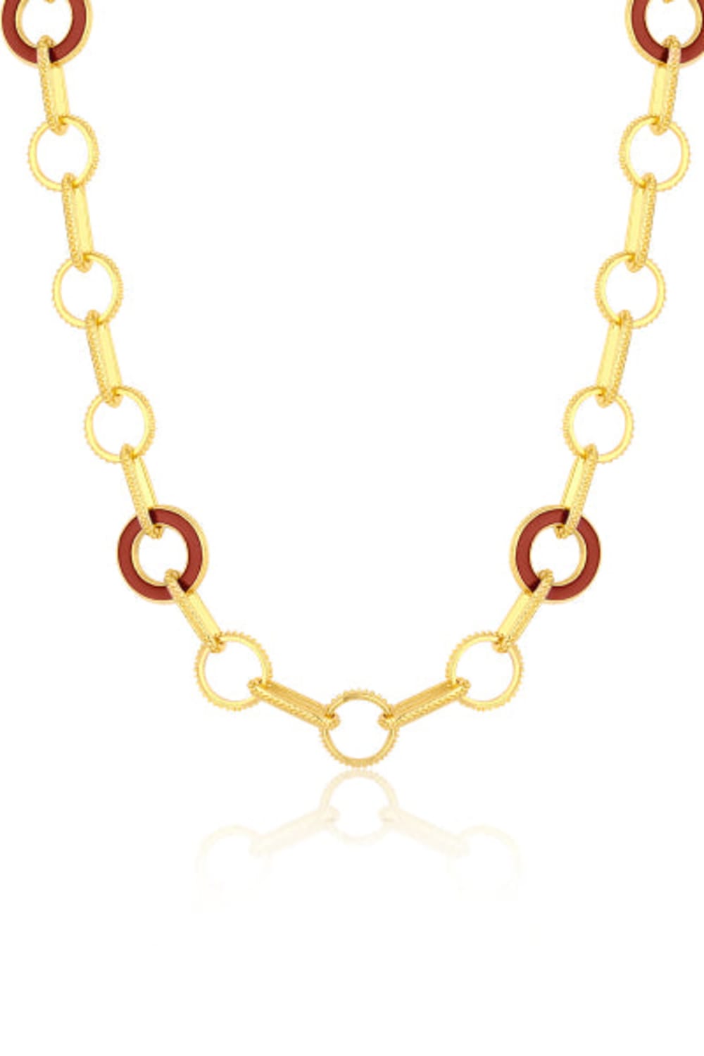 Melon-Bangle Kırmızı Mineli Kolye-Kolye-1-Milagron.com