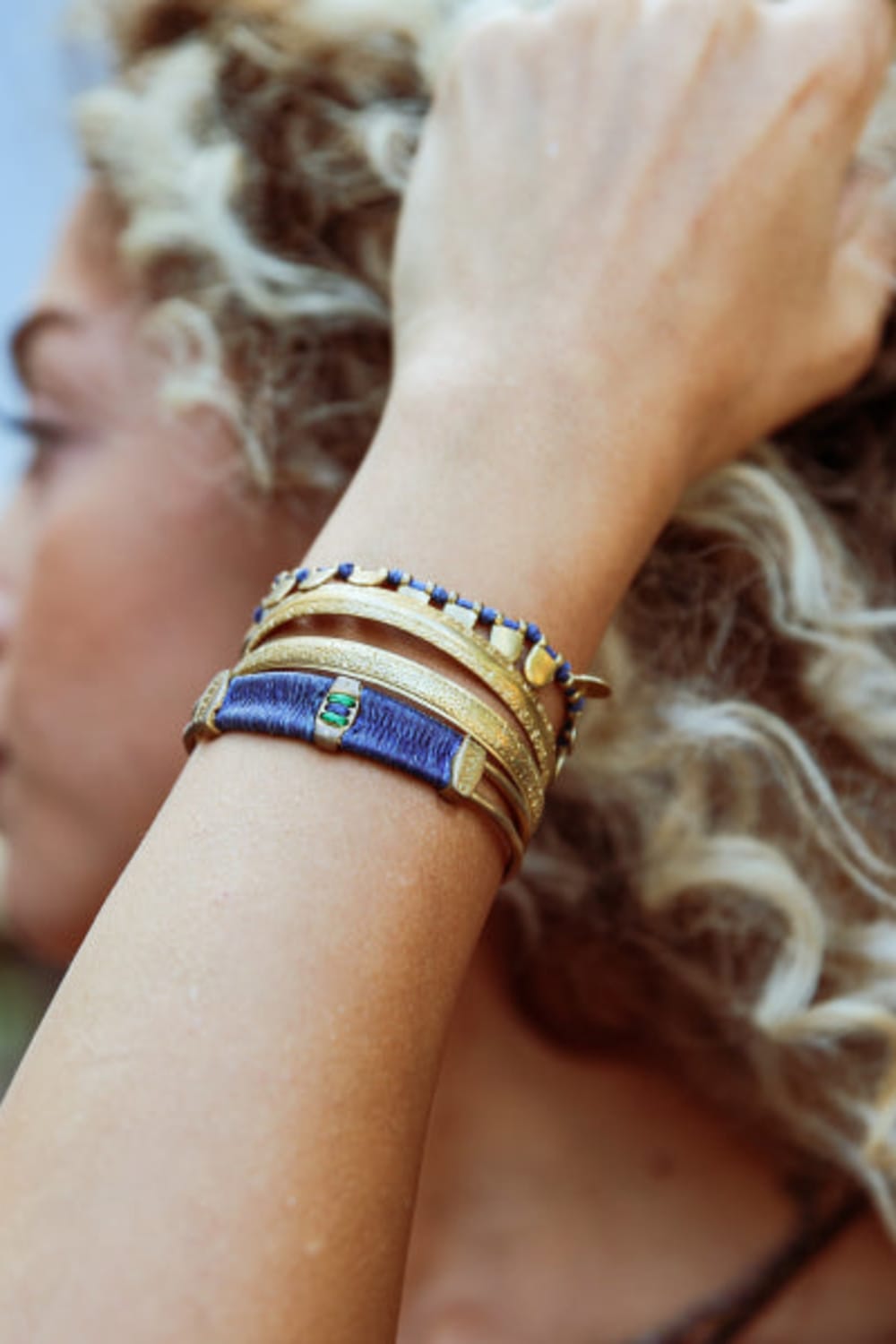 Melon-Blue Luna Kelepçe Bileklik-Bileklik-2-Milagron.com