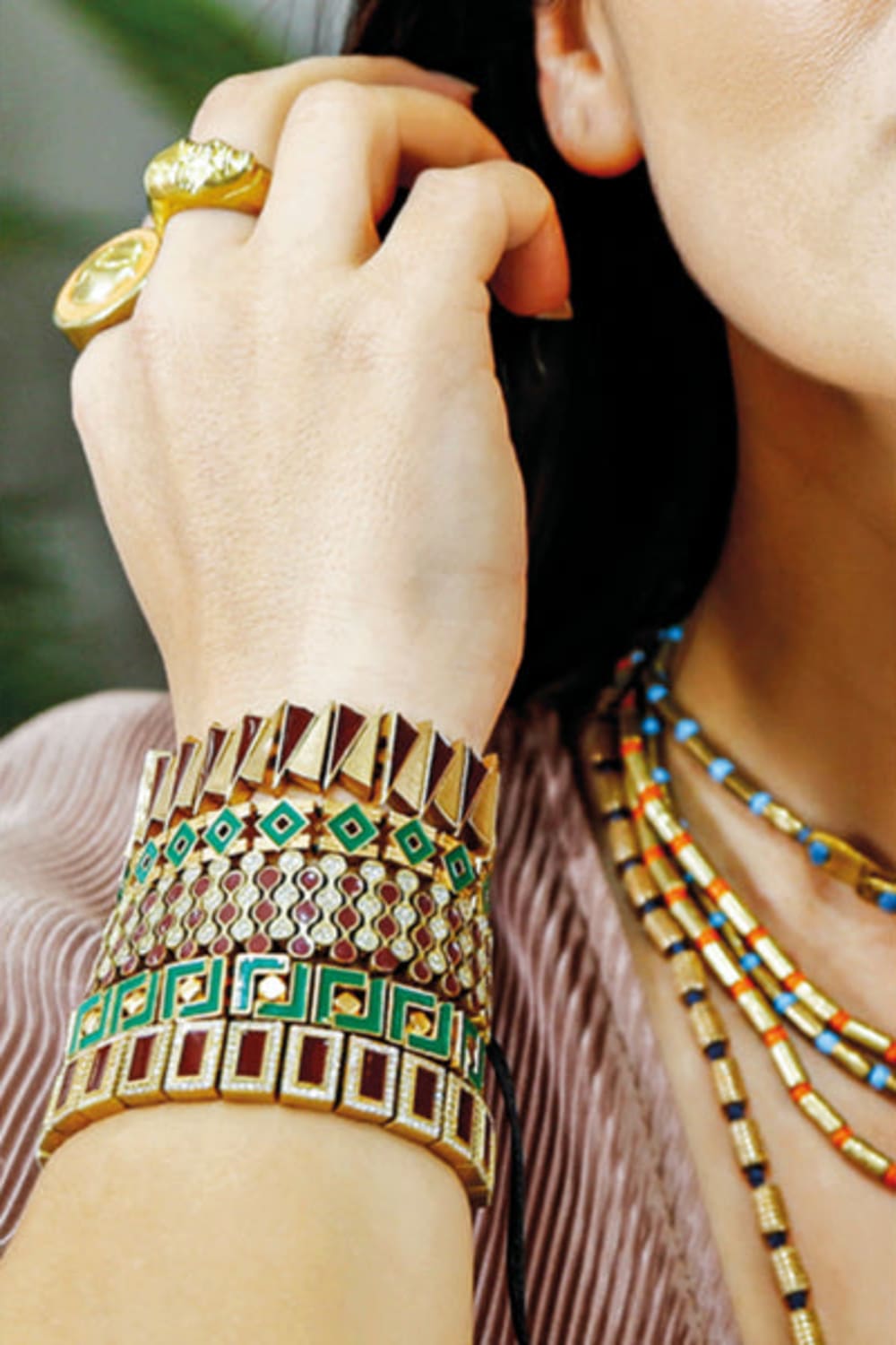 Melon-Butterfly Two Yeşil Mine Bileklik-Bileklik-2-Milagron.com