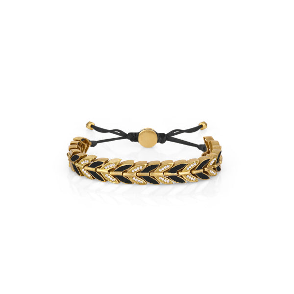 Melon-Chakra Taşlı Siyah Mine Bileklik-Bileklik-1-Milagron.com