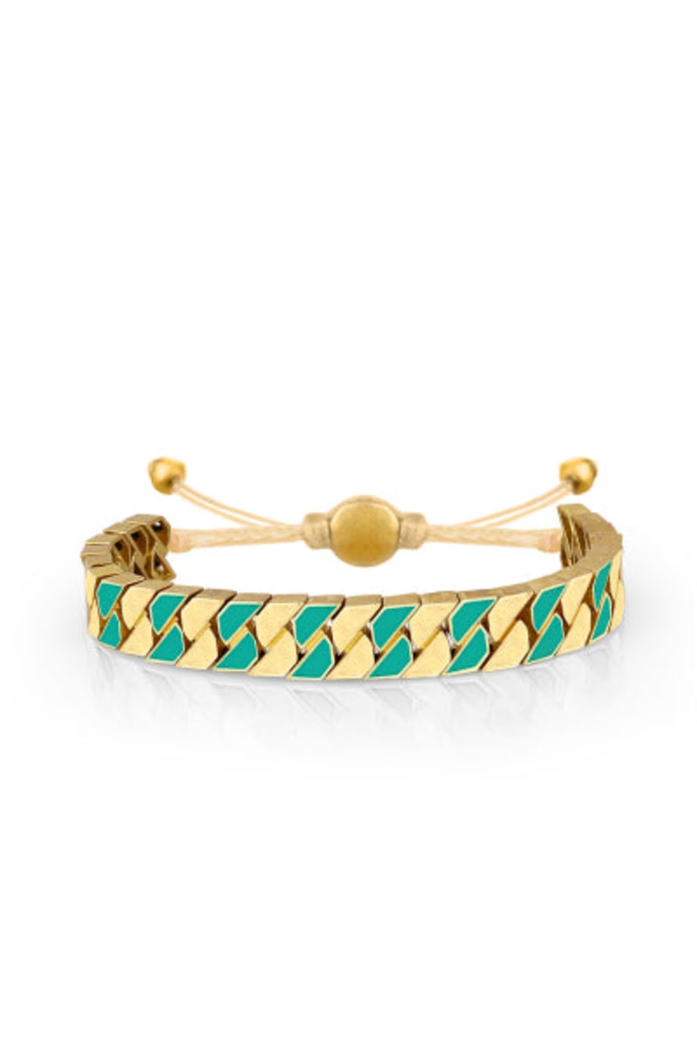 Melon-Gold Green Chain Bileklik-Bileklik-1-Milagron.com