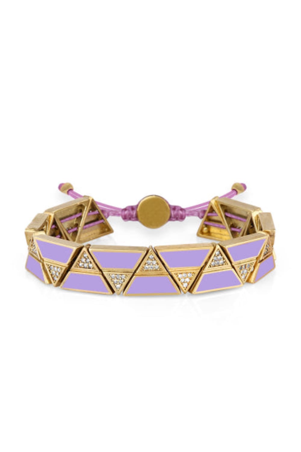 Melon-Gold Zigzag Purple Bileklik-Bileklik-1-Milagron.com