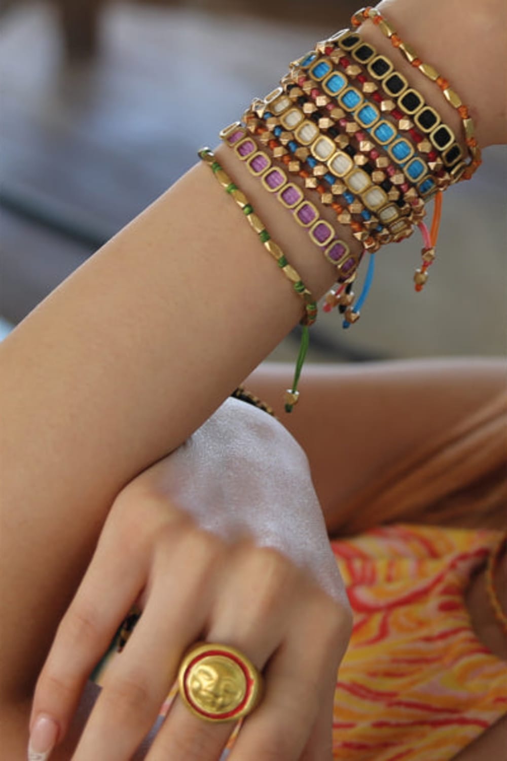 Melon-Kırmızı Mineli Face Yüzük-Yüzük-3-Milagron.com