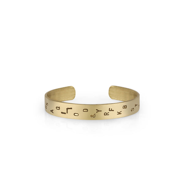 Melon-Melon No 11 Gold Letter Kelepçe-Bileklik-1-Milagron.com