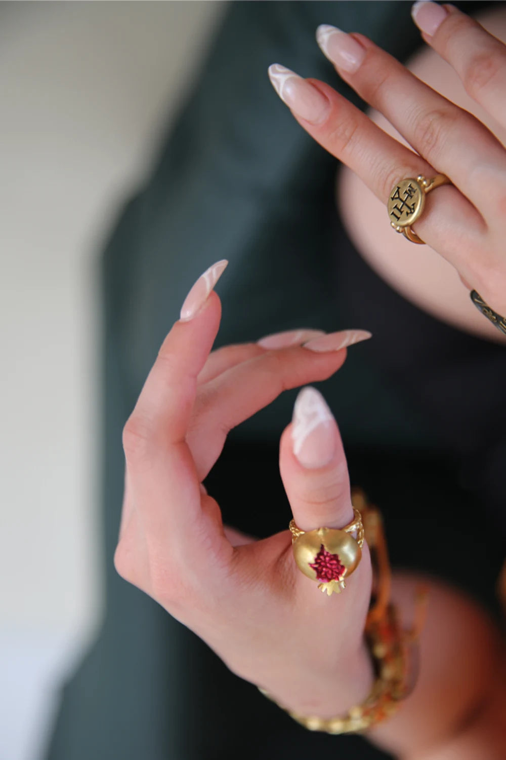 Melon-Monogram Yüzük-Yüzük-2-Milagron.com