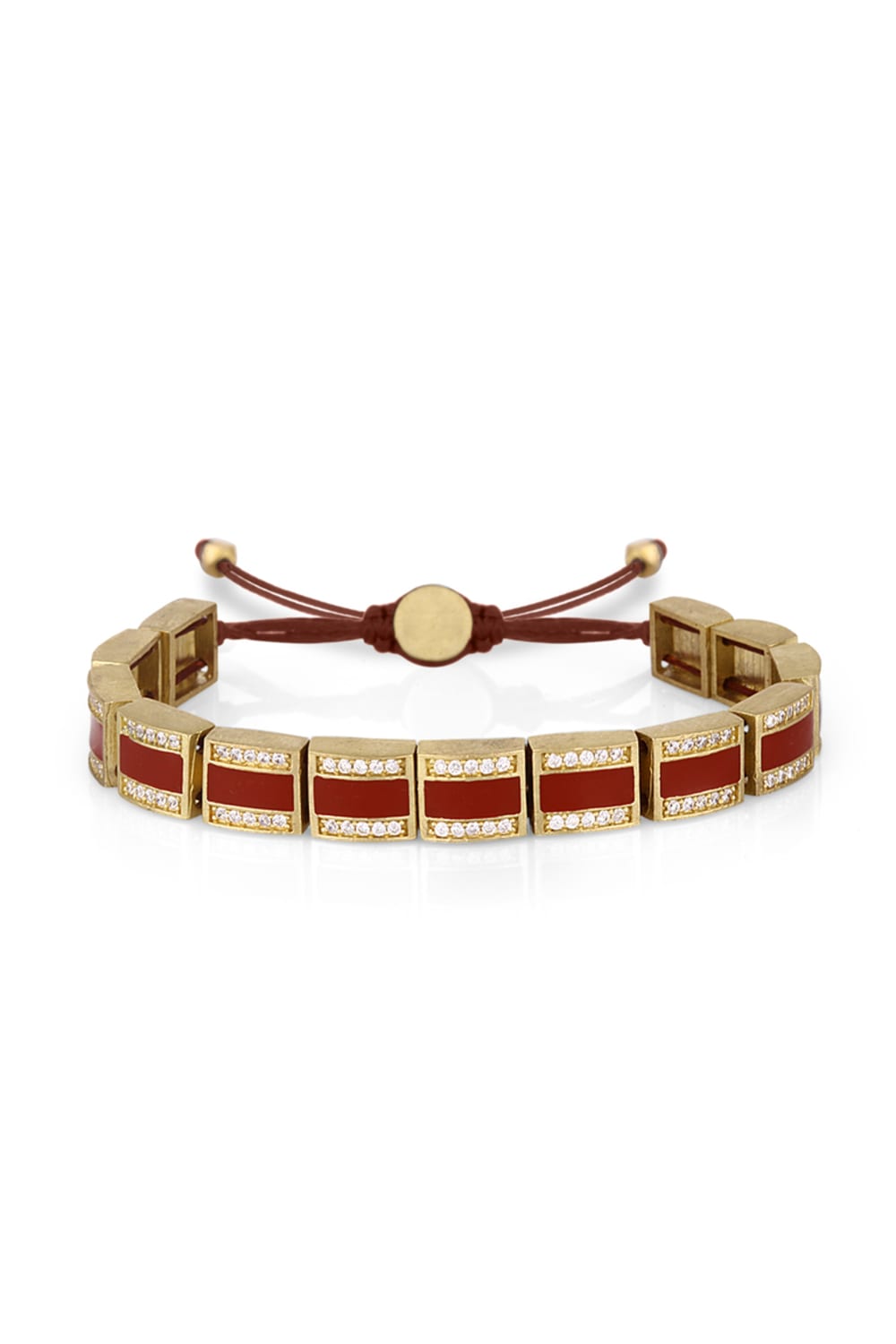 Melon-Oldies Taşlı Bordo Mine Bileklik-Bileklik-1-Milagron.com