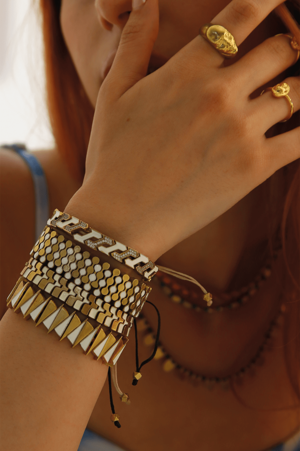 Melon-Pop Beyaz Mineli Bileklik-Bileklik-2-Milagron.com