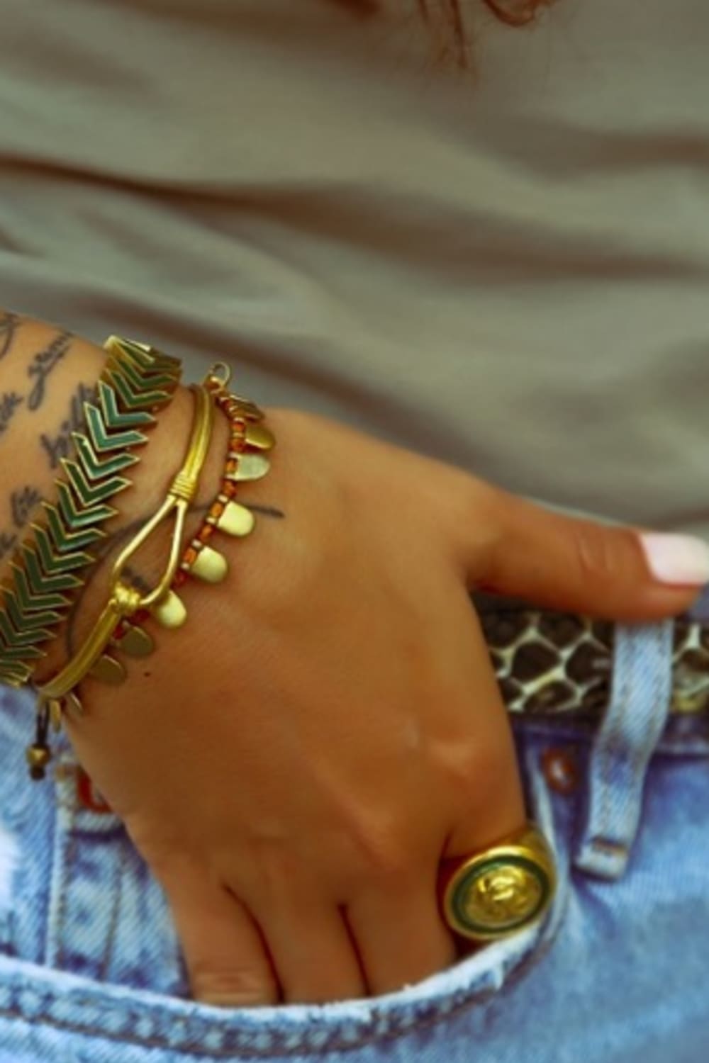 Melon-Soleil Kelepçe Bileklik-Bileklik-2-Milagron.com