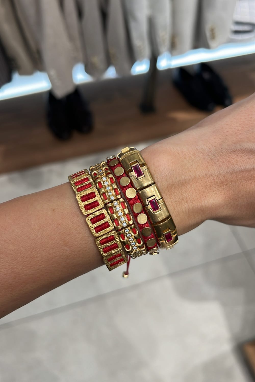 Melon-Vintage Kırmızı Taş Bileklik-Bileklik-2-Milagron.com