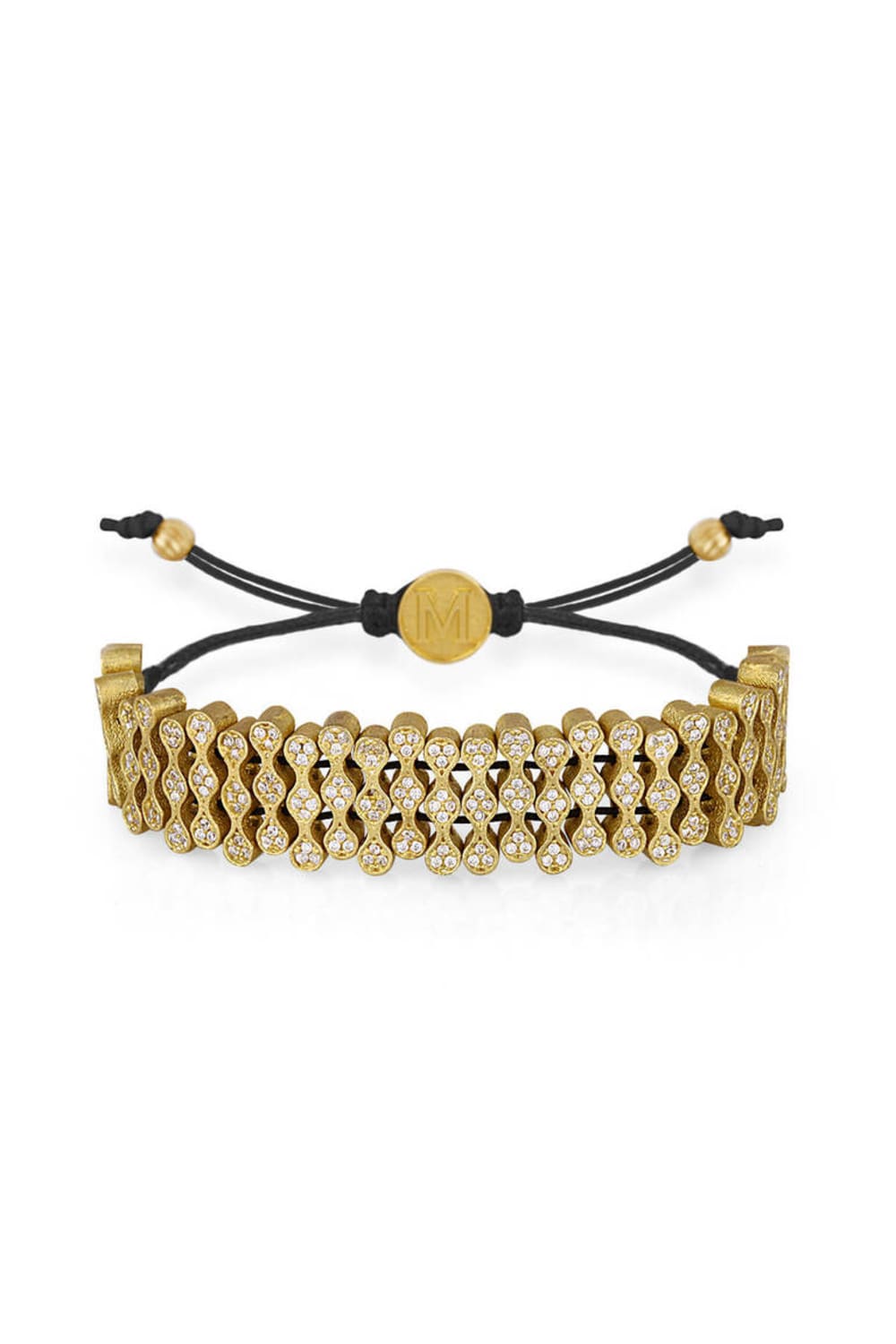 Melon-Waterway Taşlı Altın Renk Bileklik-Bileklik-1-Milagron.com