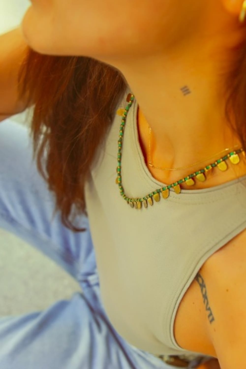 Melon-Yeşil Damla Kolye-Kolye-2-Milagron.com