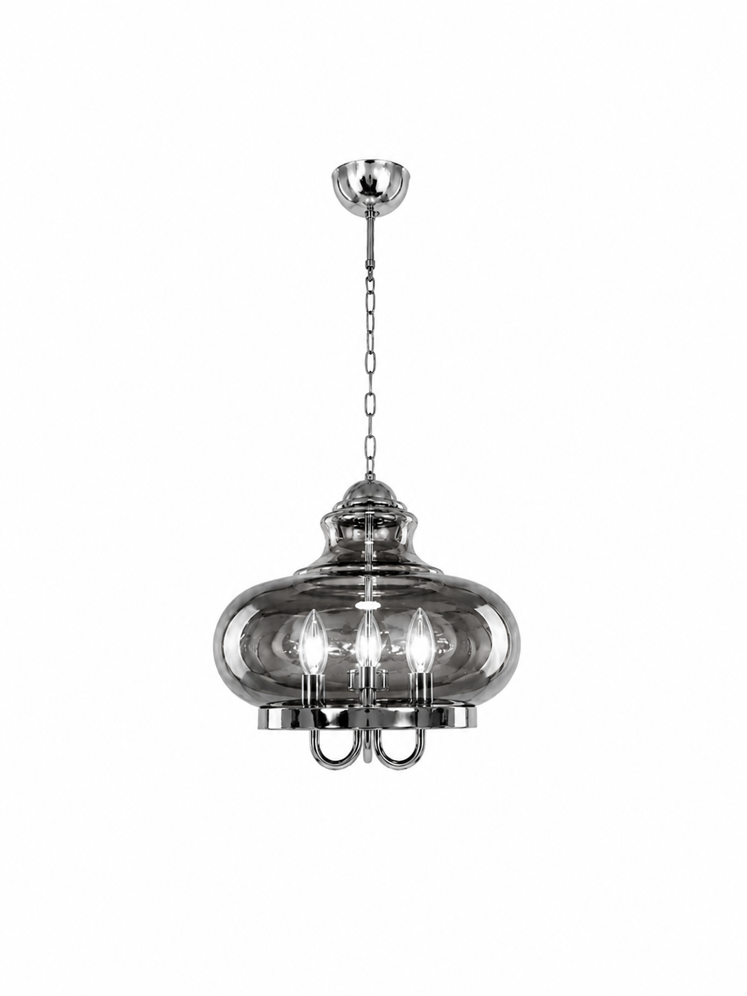 Lumiana-Merion Sarkıt Yuvarlak Krom-Avize-1-Milagron.com
