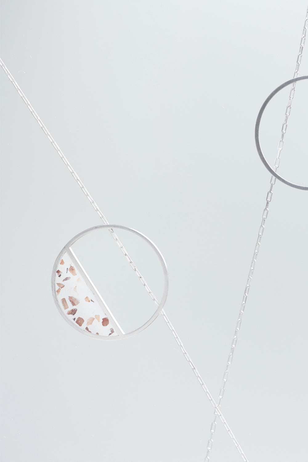 Hurne Beton Gümüş Kolye - 1