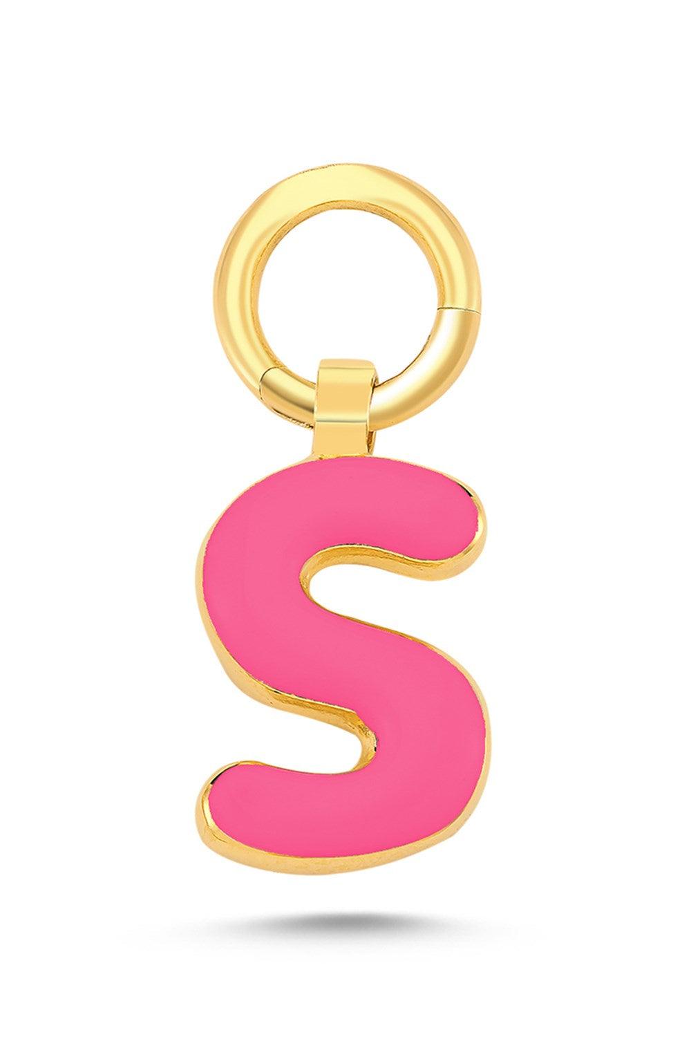 Mer's-Neon Only Charm - Beyaz B Harfi-Charm-1-Milagron.com