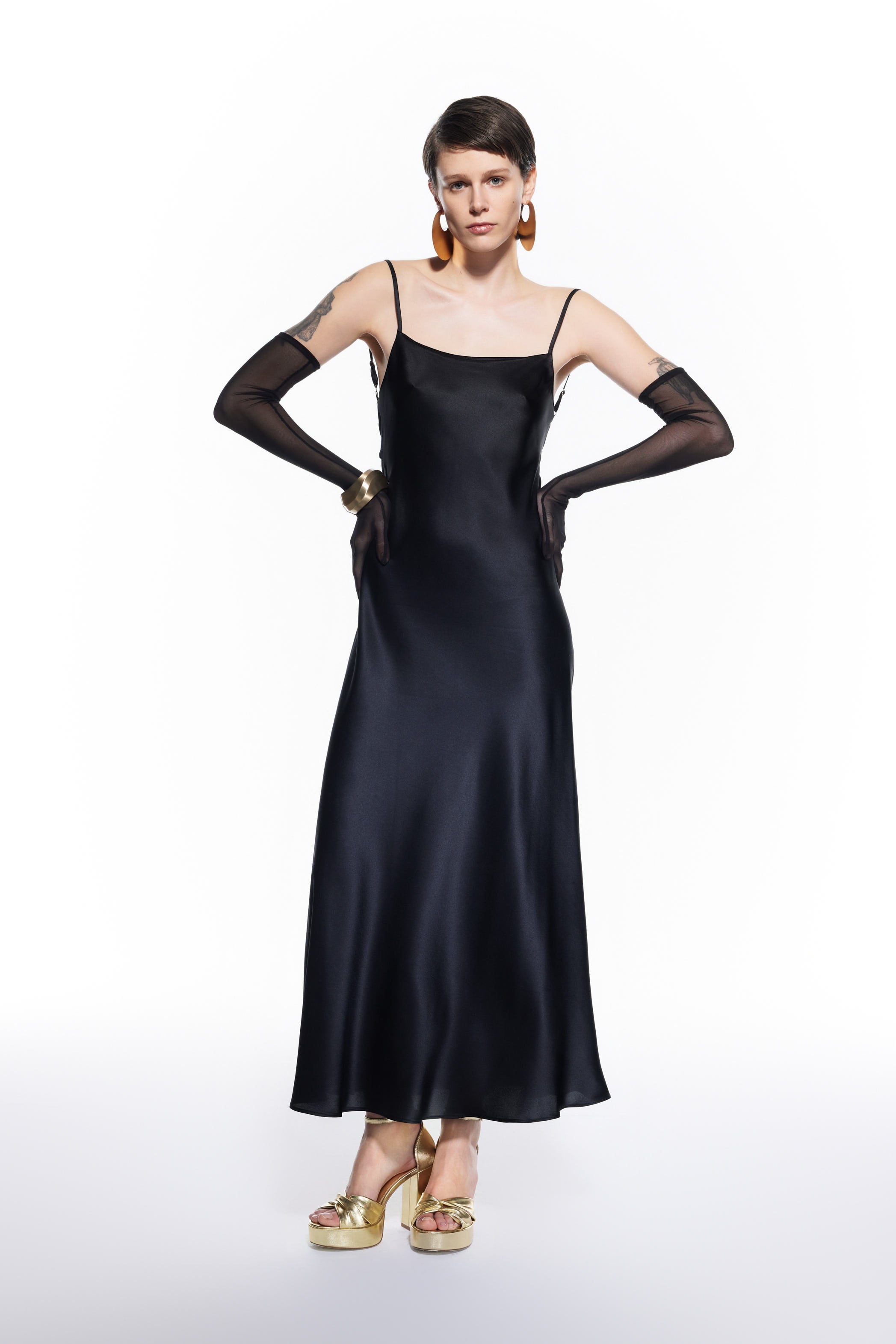 Mers Silk-Lea Silk Dress-4-Milagron.com