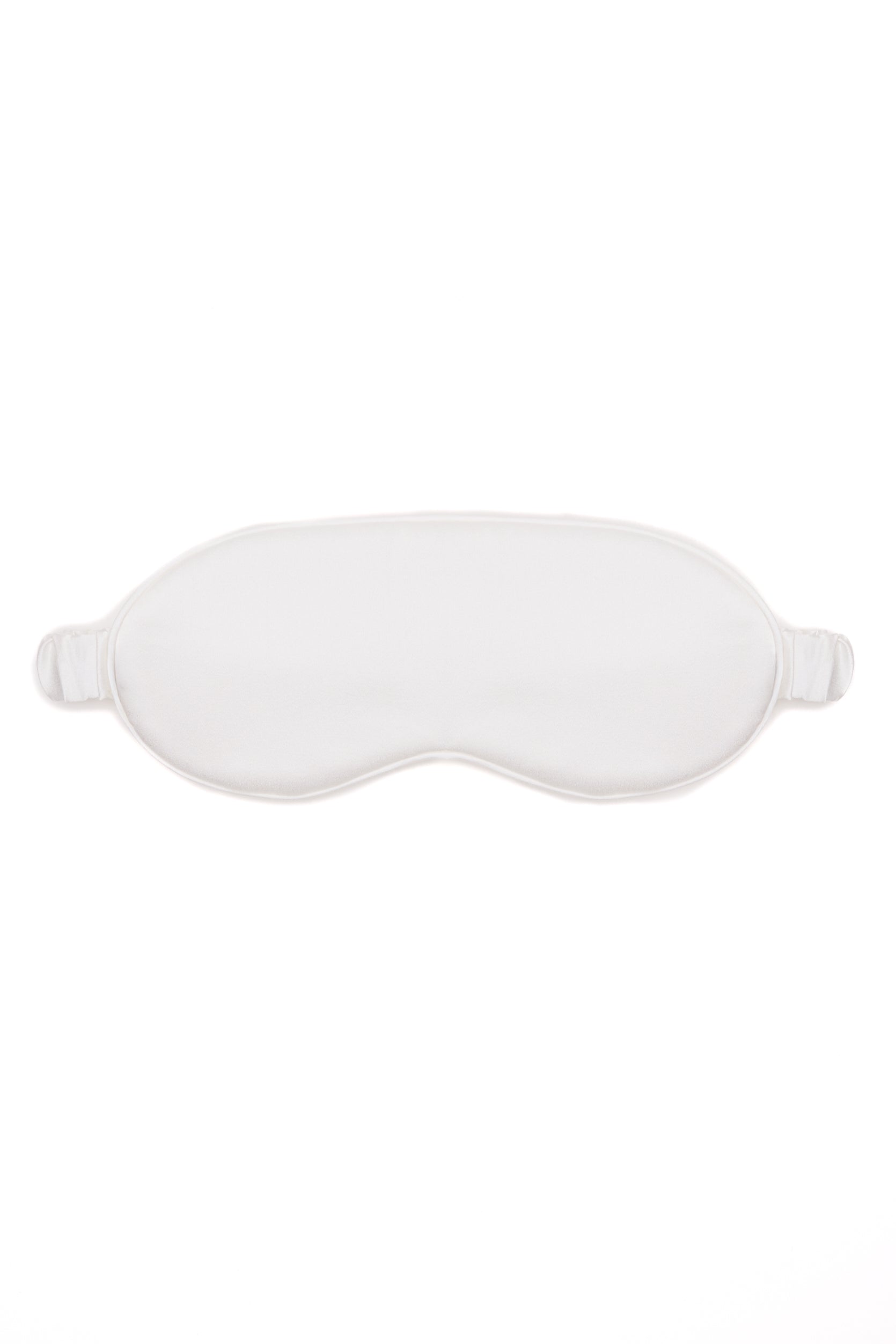 Mers Silk-Luno Pure Silk Sleep Mask White-1-Milagron.com