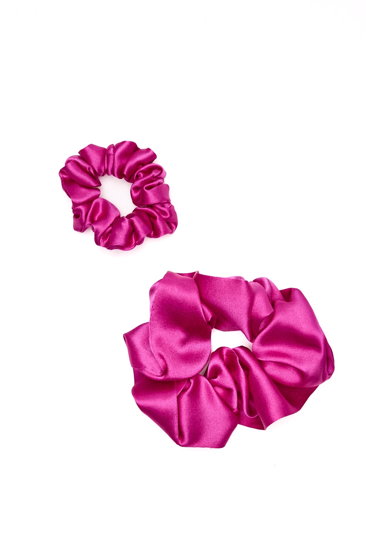 Mers Silk-Pure Silk Scrunchie Set-7-Milagron.com