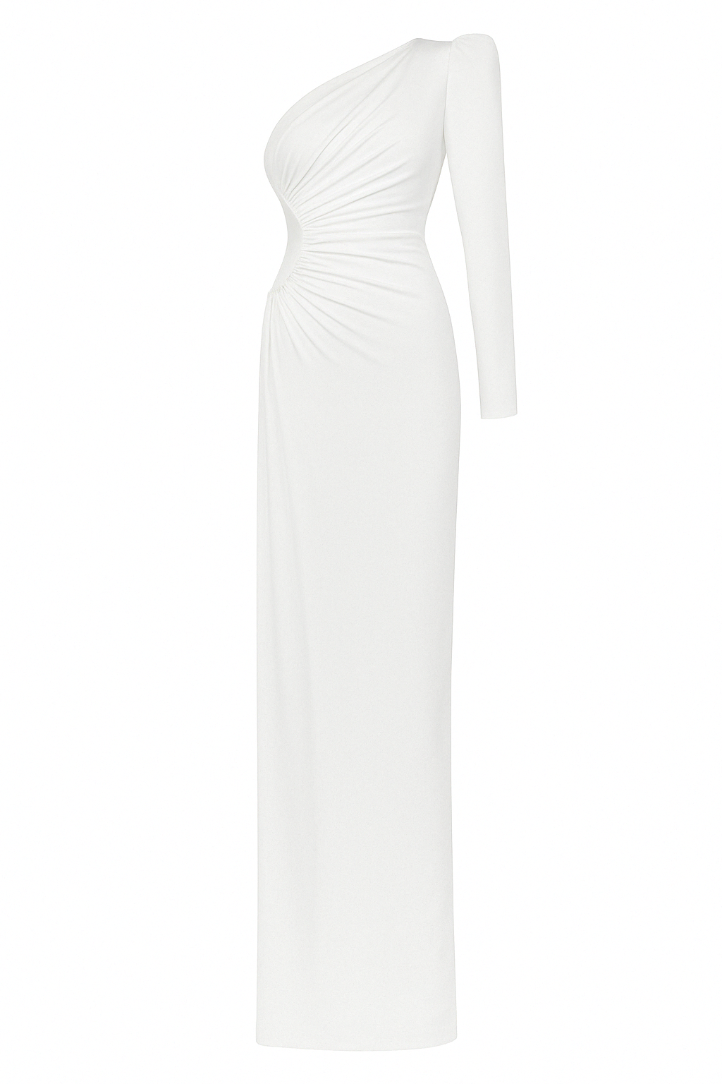 Mers Silk-Roxane Dress White-2-Milagron.com