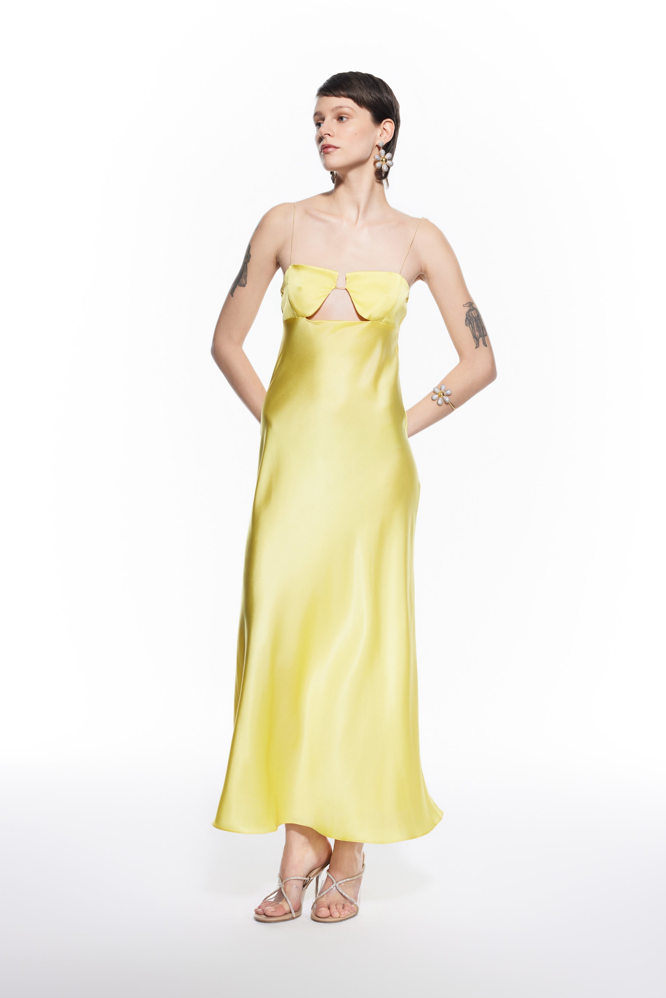 Mers Silk-Vesta Silk Dress-2-Milagron.com