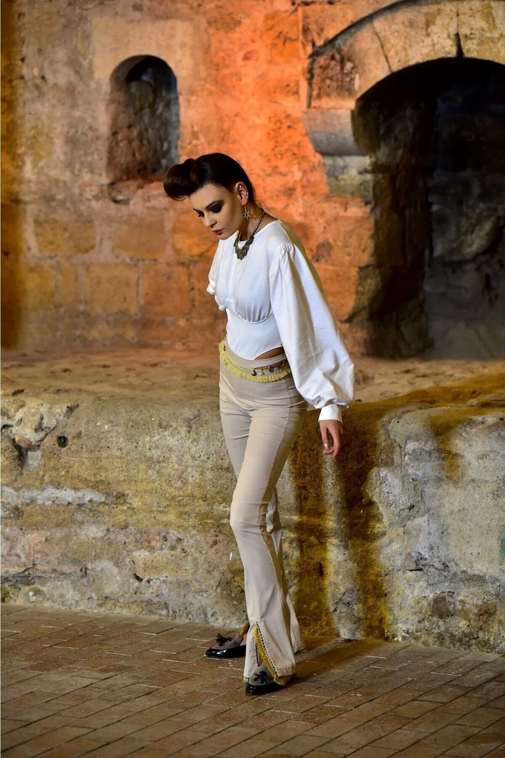 Cut-out Detaylı Beyaz Sweat Bodysuit - 3