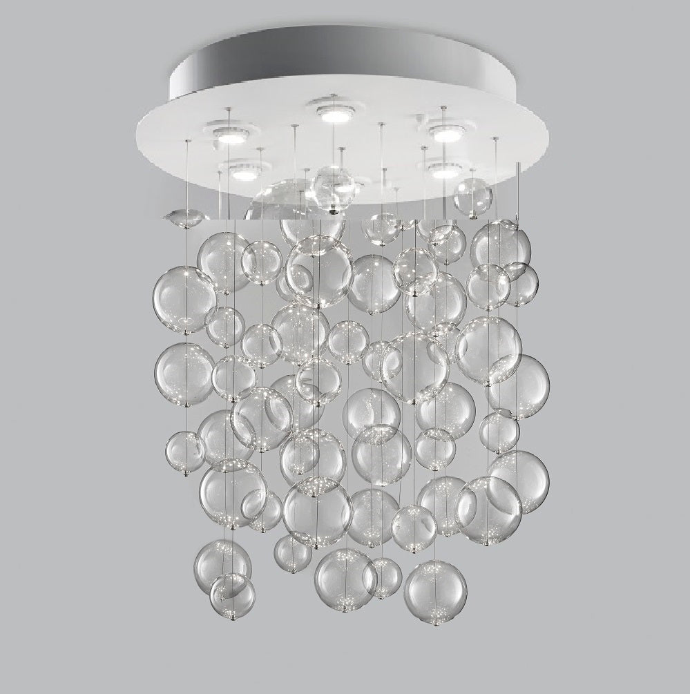 Bolero Plafonyer 12L Beyaz-Kri̇stal Ø100X110 Cm Gu10 12X50W