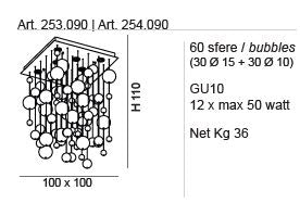 Bolero Plafonyer 12L Beyaz-Kri̇stal Ø100X110 Cm Gu10 12X50W