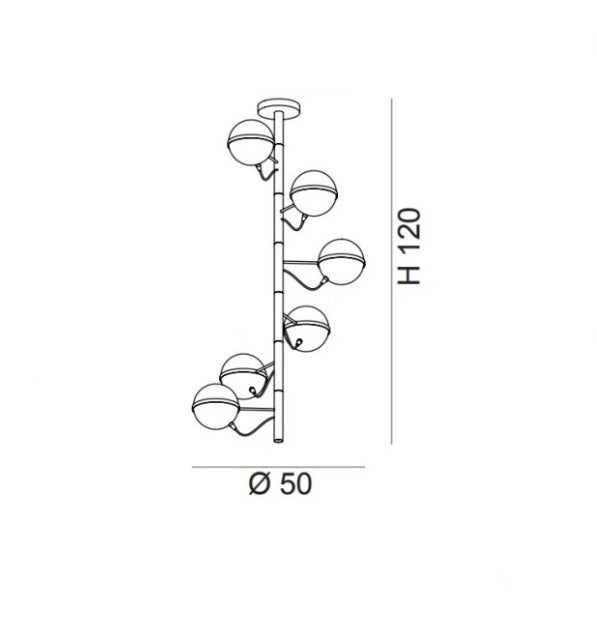 Giro Sarkit 6L Gold-Beyaz Ø50X120Cm G9