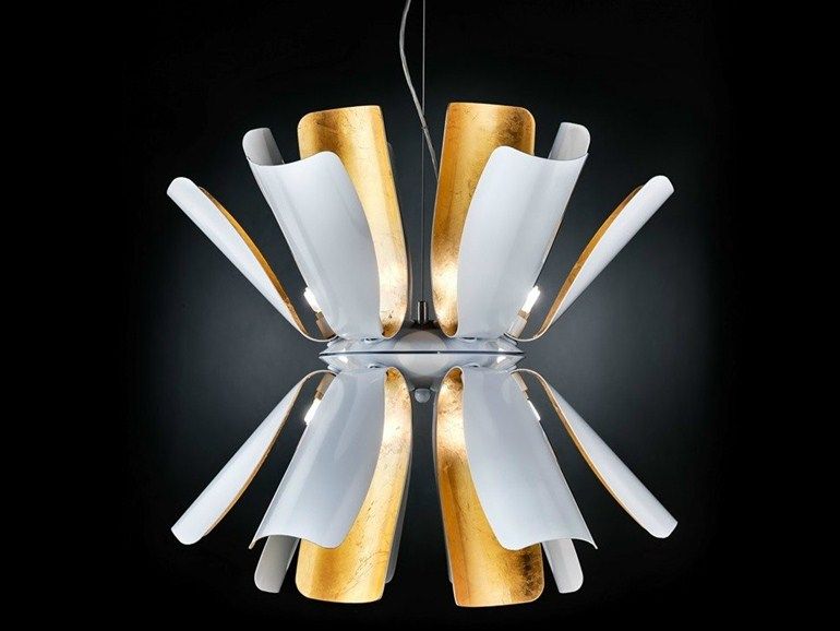 Tropic Sarkit 12L Beyaz-Gold Ø100X170 Cm E27 12X60W