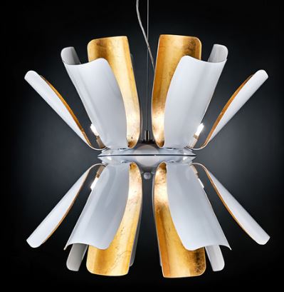 Tropic Sarkit 12L Beyaz-Gold Ø100X170 Cm E27 12X60W