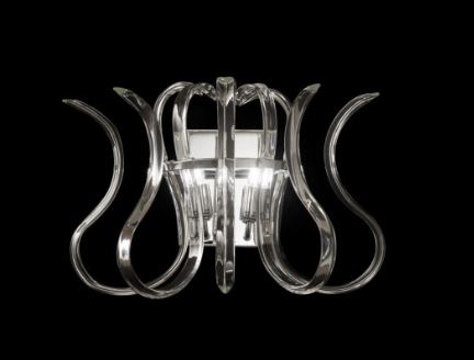 Wave Apli̇k 2L Kri̇stal-Krom Ø36X23 Cm G9 2X40W