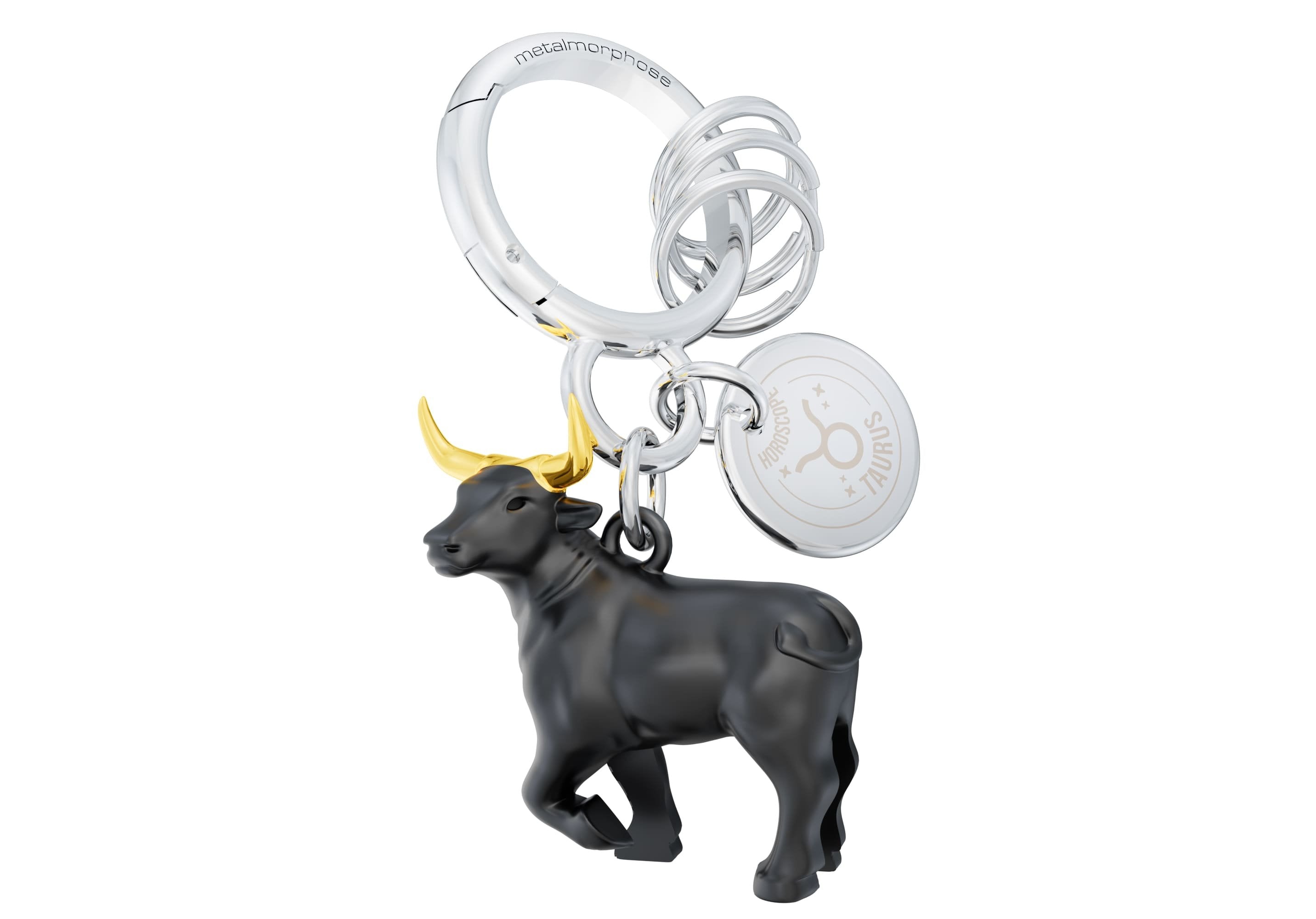 Metalmorphose-Burç Koleksiyonu Boğa Anahtarlık / çanta Aksesuarı-Çanta Aksesuarları-4-Milagron.com