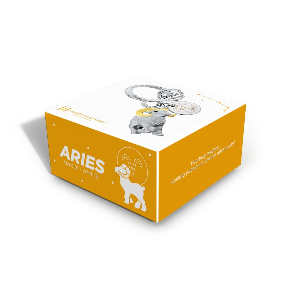 Metalmorphose-Burç Koleksiyonu Koç Anahtarlık / çanta Aksesuarı-Çanta Aksesuarları-3-Milagron.com