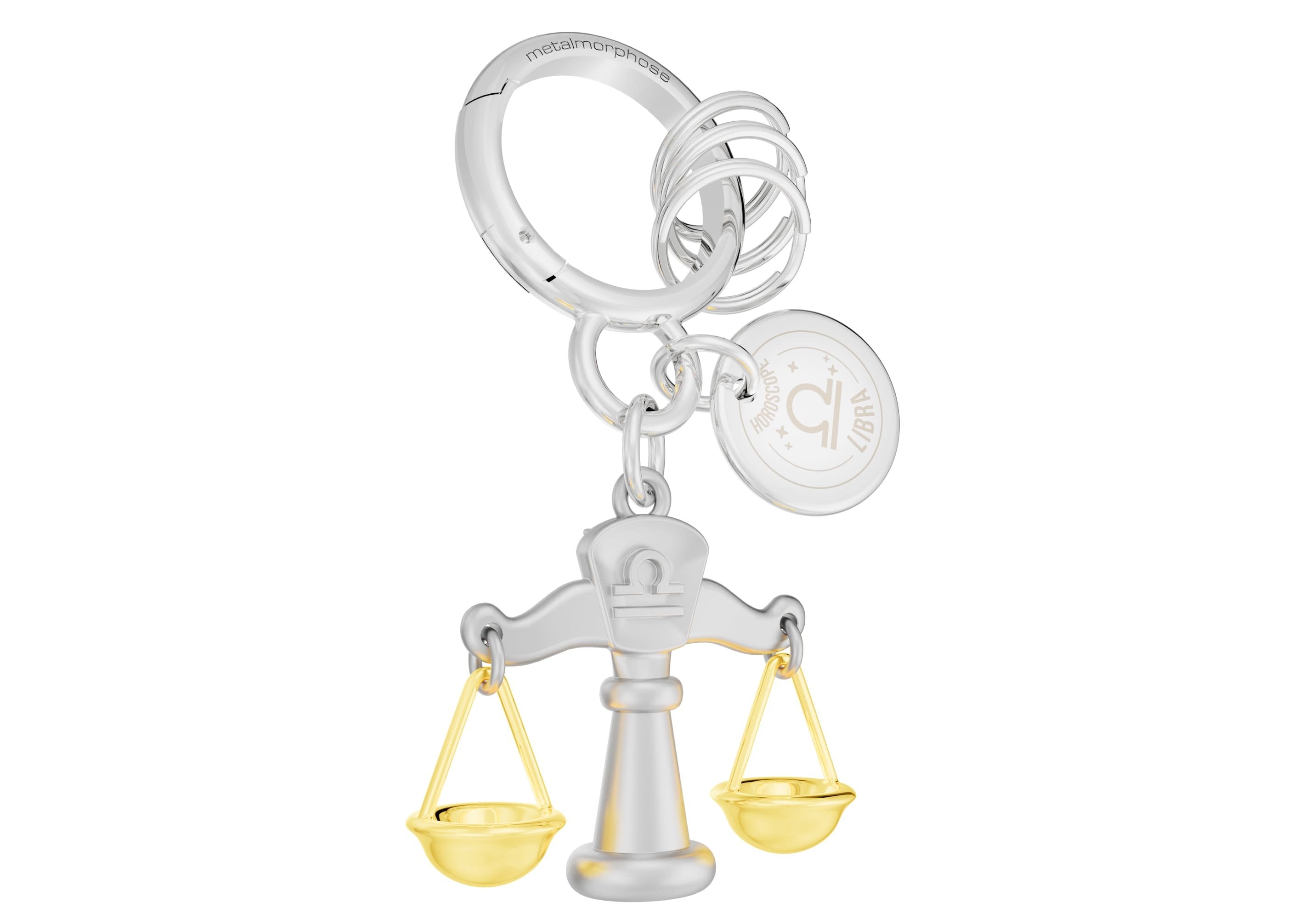 Metalmorphose-Burç Koleksiyonu Terazi Anahtarlık / çanta Aksesuarı-Çanta Aksesuarları-4-Milagron.com