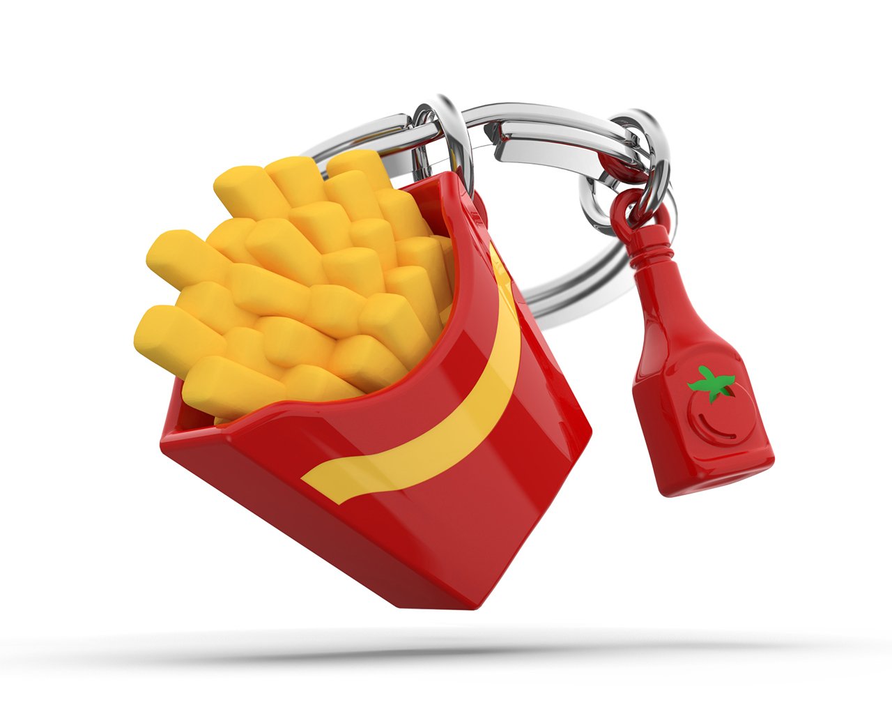 Metalmorphose-French Fries Ve Ketçup Anahtarlık-Anahtarlık-1-Milagron.com