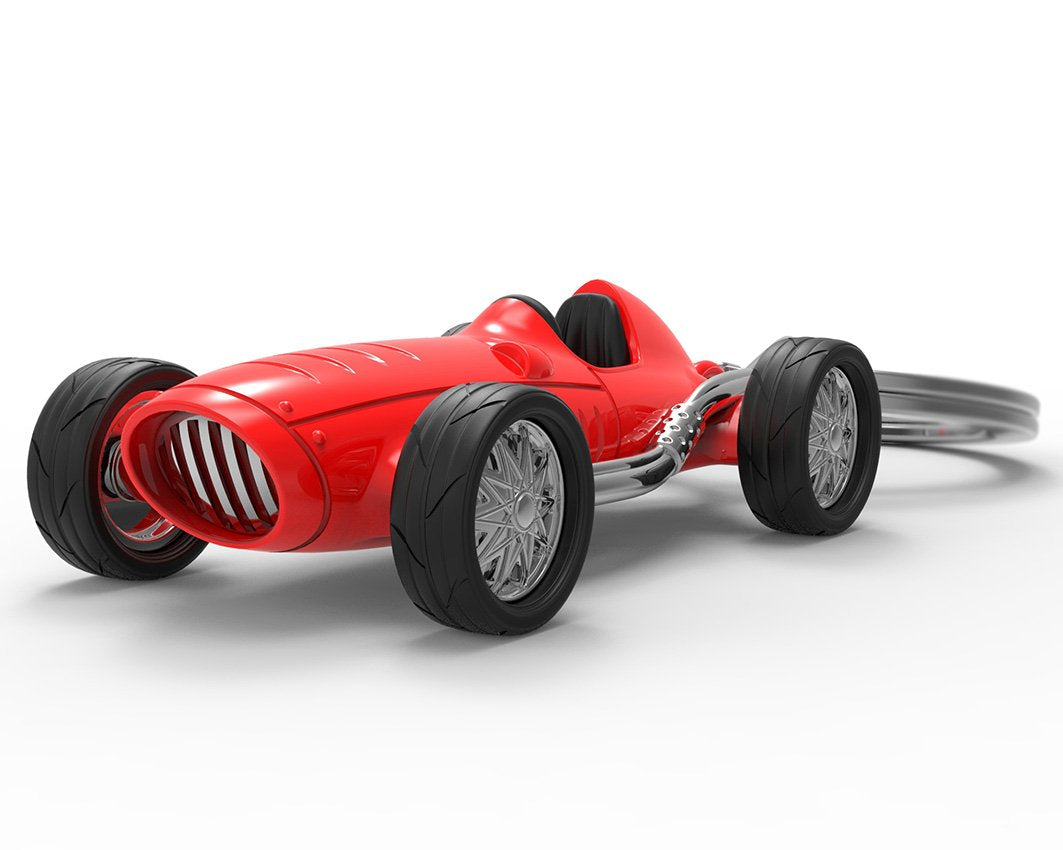 Metalmorphose-Kırmızı Vintage Yarış Arabası Anahtarlık-Anahtarlık-2-Milagron.com