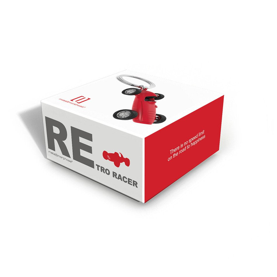 Metalmorphose-Kırmızı Vintage Yarış Arabası Anahtarlık-Anahtarlık-4-Milagron.com