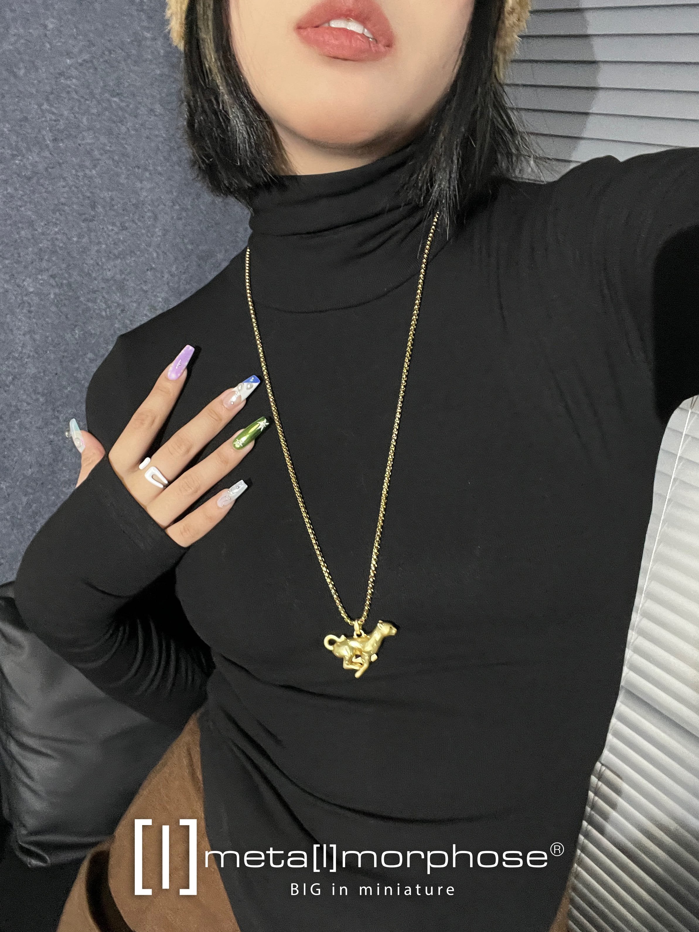 Metalmorphose-Leopar Kolye-Kolye-6-Milagron.com