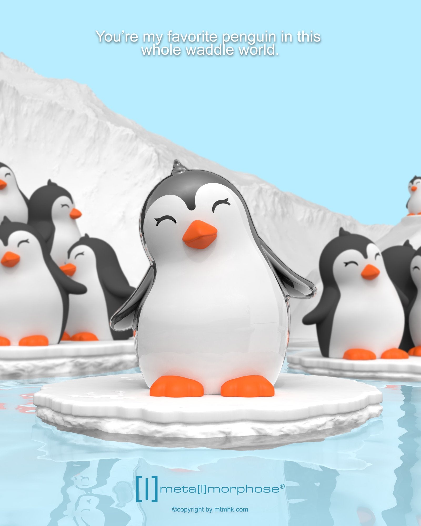 Metalmorphose Penguen Anahtarlık