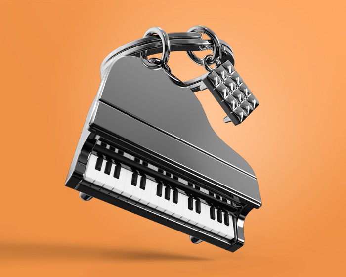 Metalmorphose-Piyano Anahtarlık-Anahtarlık-3-Milagron.com