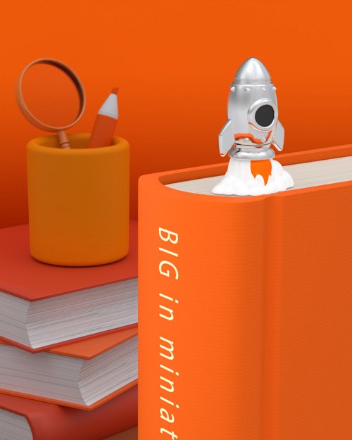 Metalmorphose-Roket Kitap Ayracı-Kitap Ayıracı-3-Milagron.com