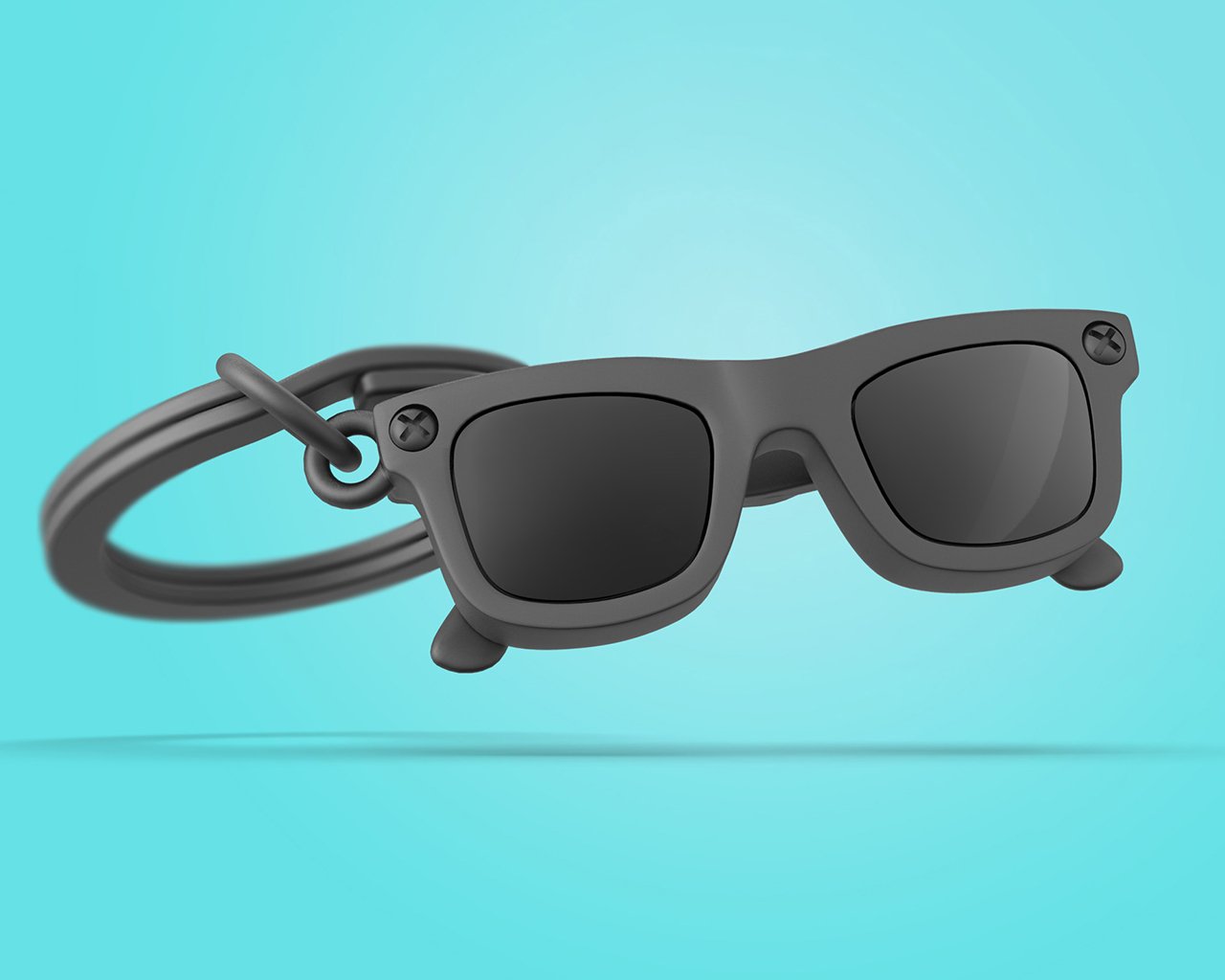 Metalmorphose-Siyah Güneş Gözlüğü Anahtarlık-Anahtarlık-3-Milagron.com