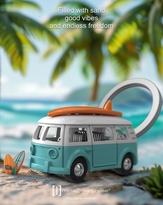 Metalmorphose-Surfer Van Anahtarlık-Anahtarlık-5-Milagron.com