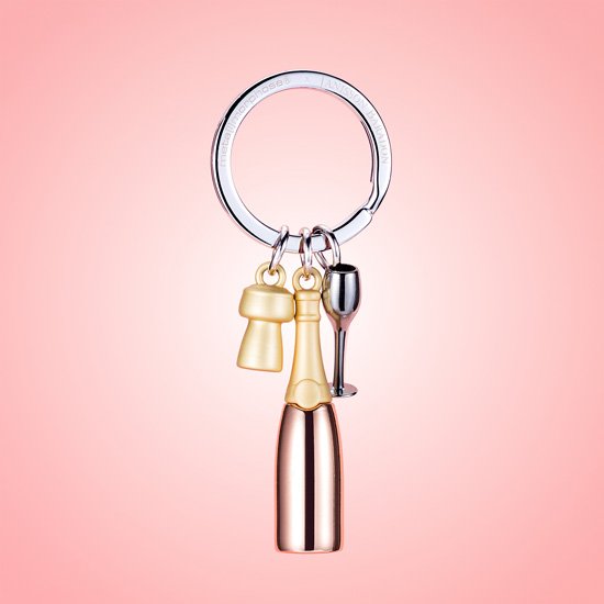 Metalmorphose-şampanya Kadeh Anahtarlık Rose-Anahtarlık-6-Milagron.com