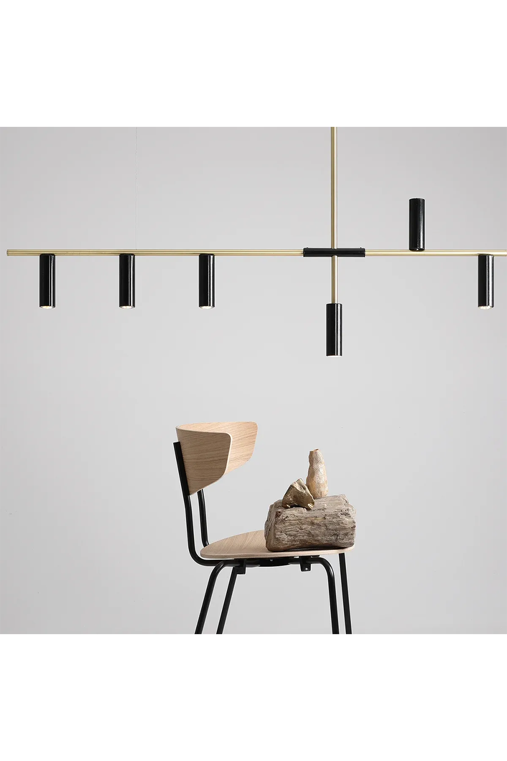 Metanoya Lighting-Crest Sarkıt - Sarı Siyah-Avize-3-Milagron.com