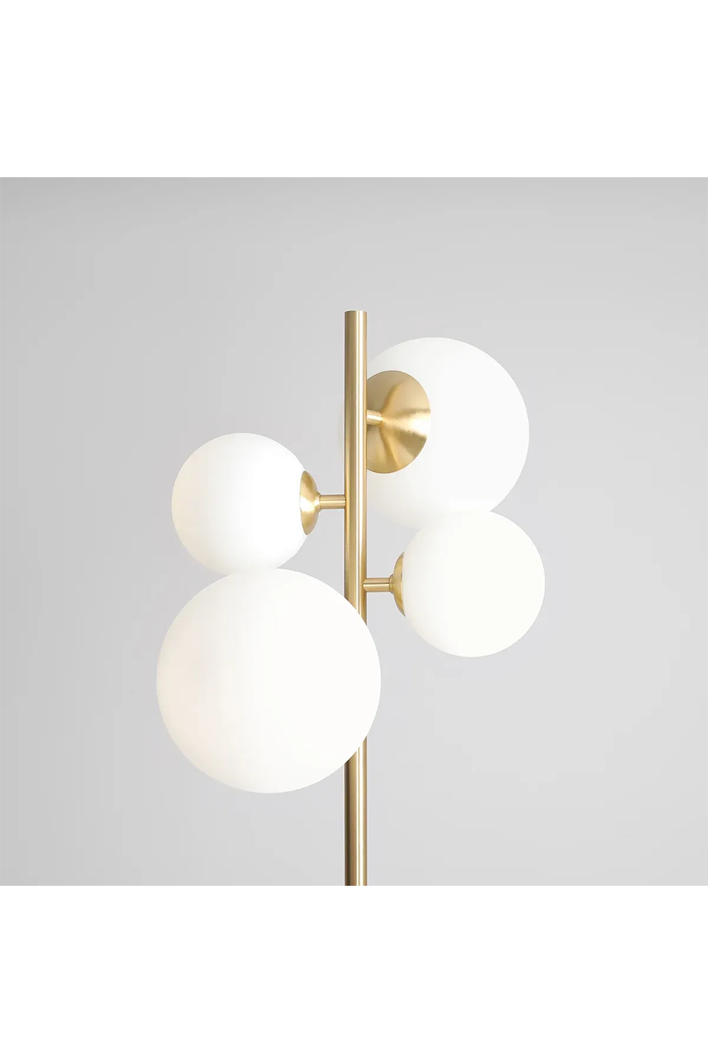Metanoya Lighting-Floral Lambader - Pirinç Kaplama-Lambader-2-Milagron.com
