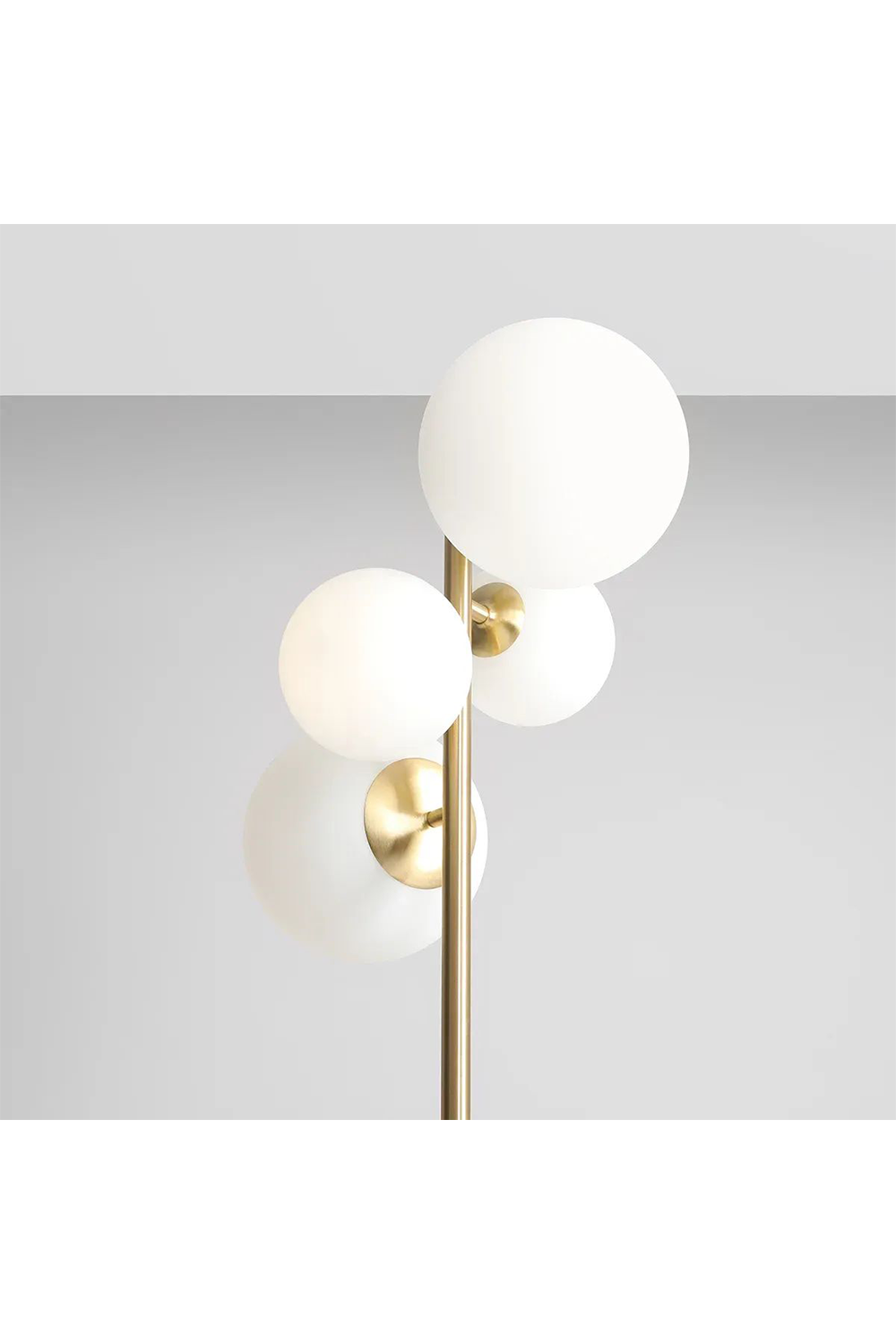 Metanoya Lighting-Floral Lambader - Pirinç Kaplama-Lambader-3-Milagron.com