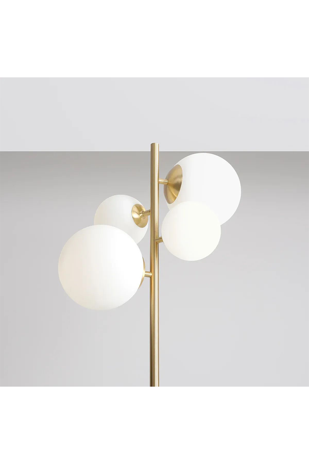 Metanoya Lighting-Floral Lambader - Pirinç Kaplama-Lambader-4-Milagron.com